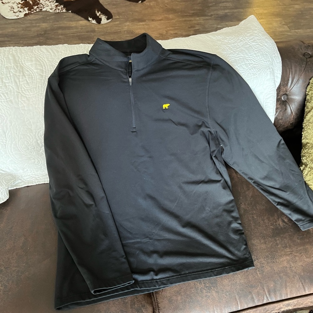 Jack Nicklaus Large Black Quarter-Zip Fleece Pullover